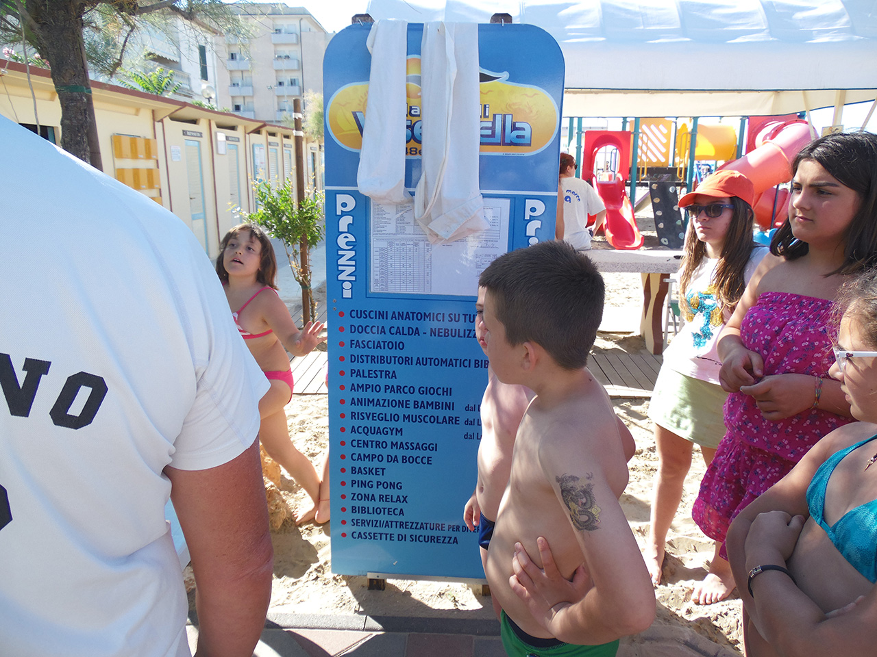 Zucchero filato in spiaggia