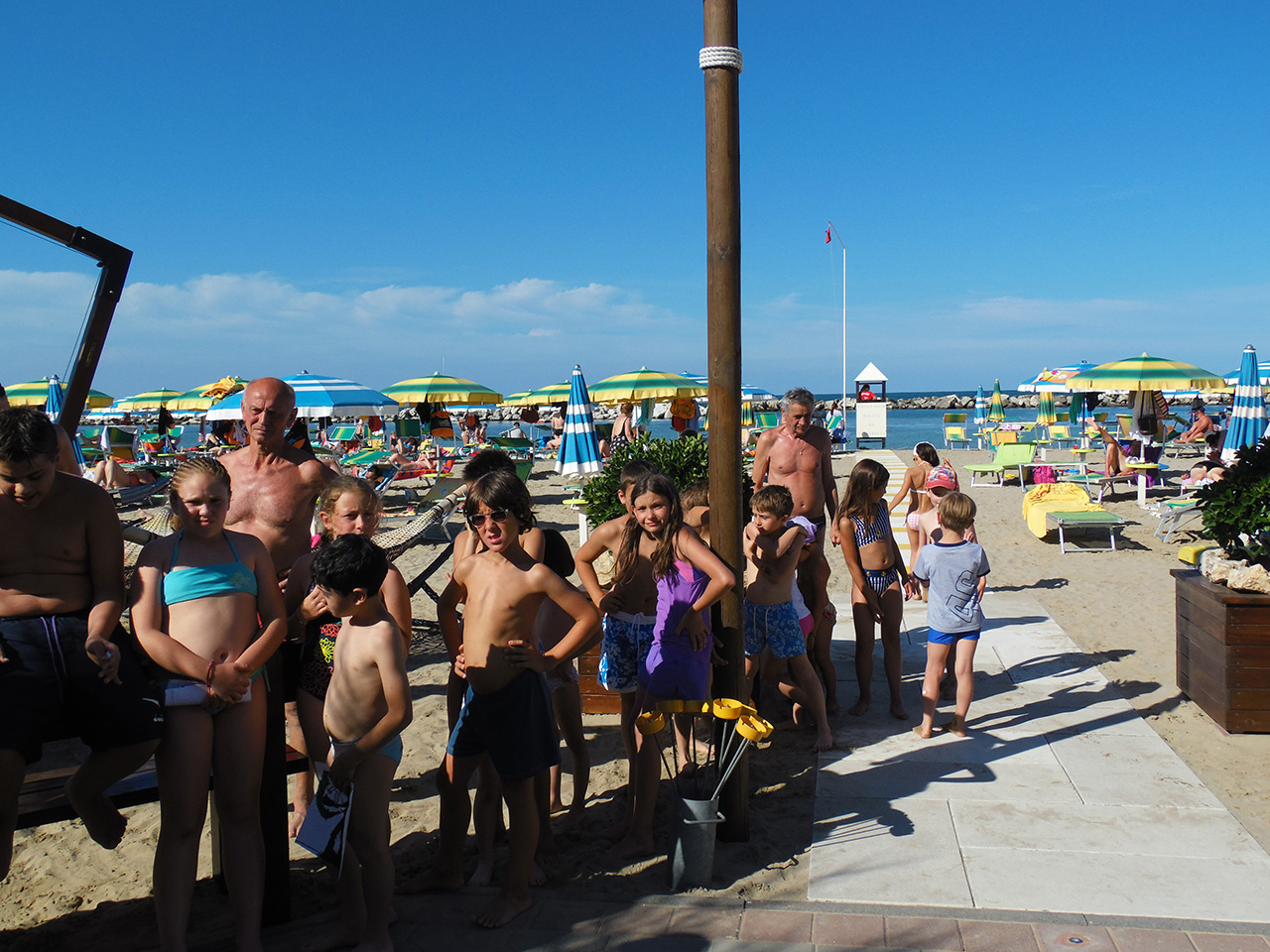 Zucchero filato in spiaggia